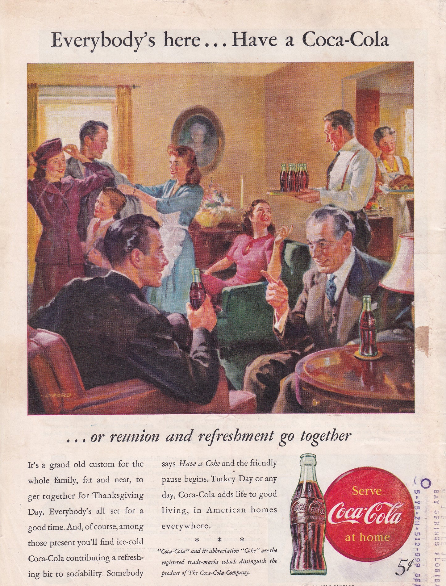 1946 Coca-Cola Coke Original Vintage Ad - Rare Americana Time Capsule