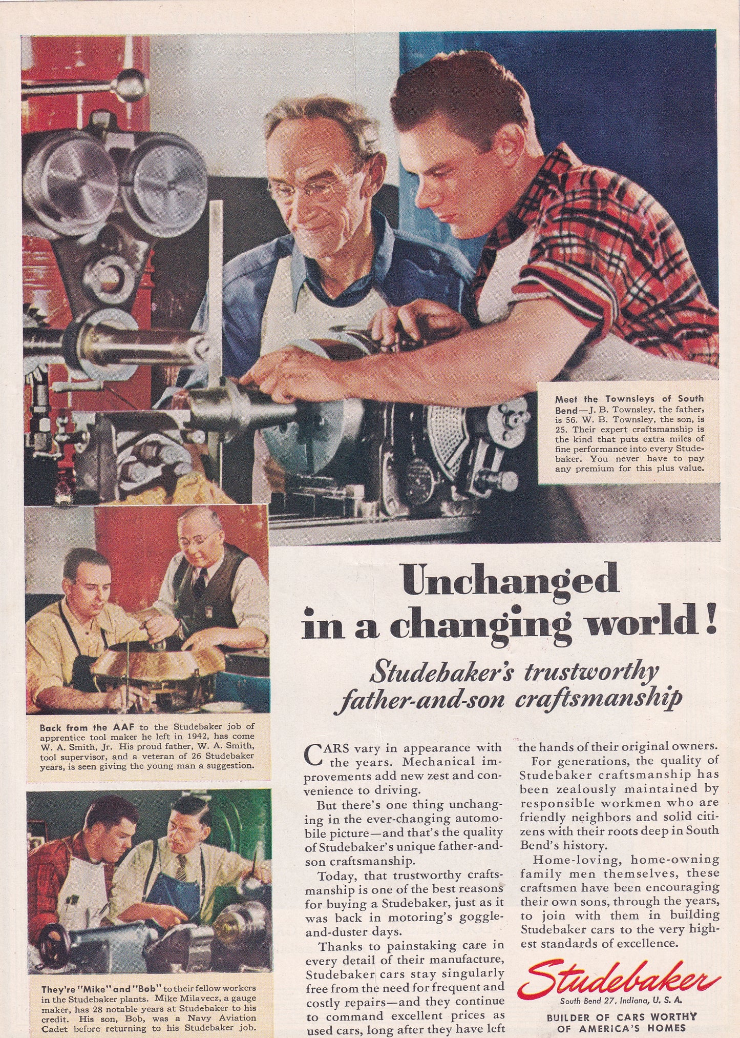 1946 Original Vintage Studebaker Automobile Ad - Rare Americana Time Capsule