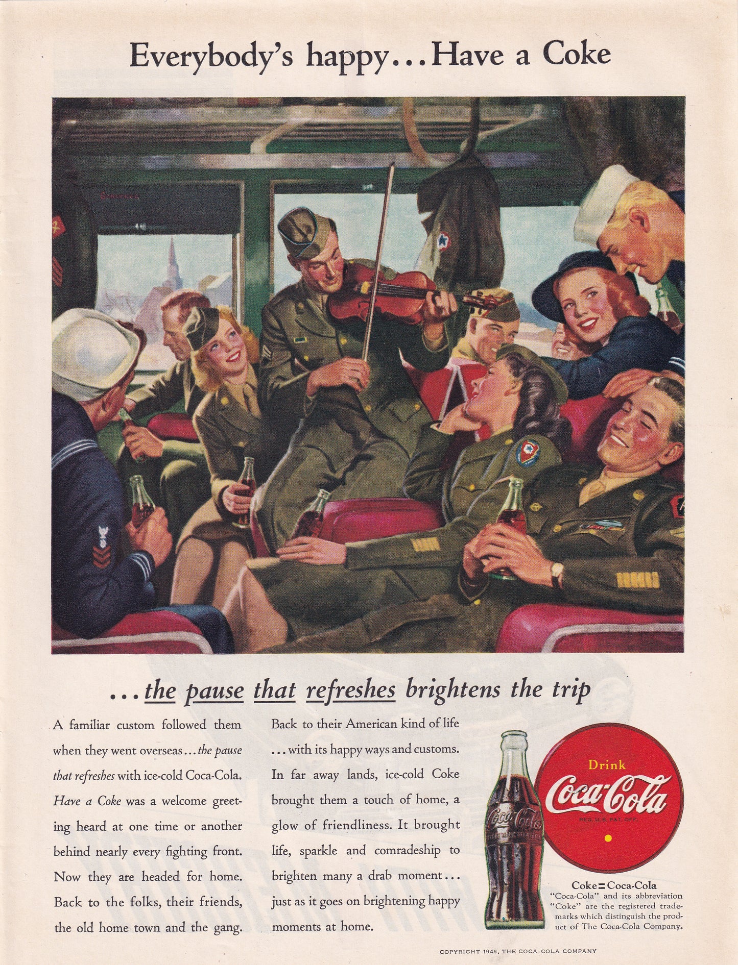 1946 Coca-Cola Coke Original Vintage Ad - Rare Americana Time Capsule