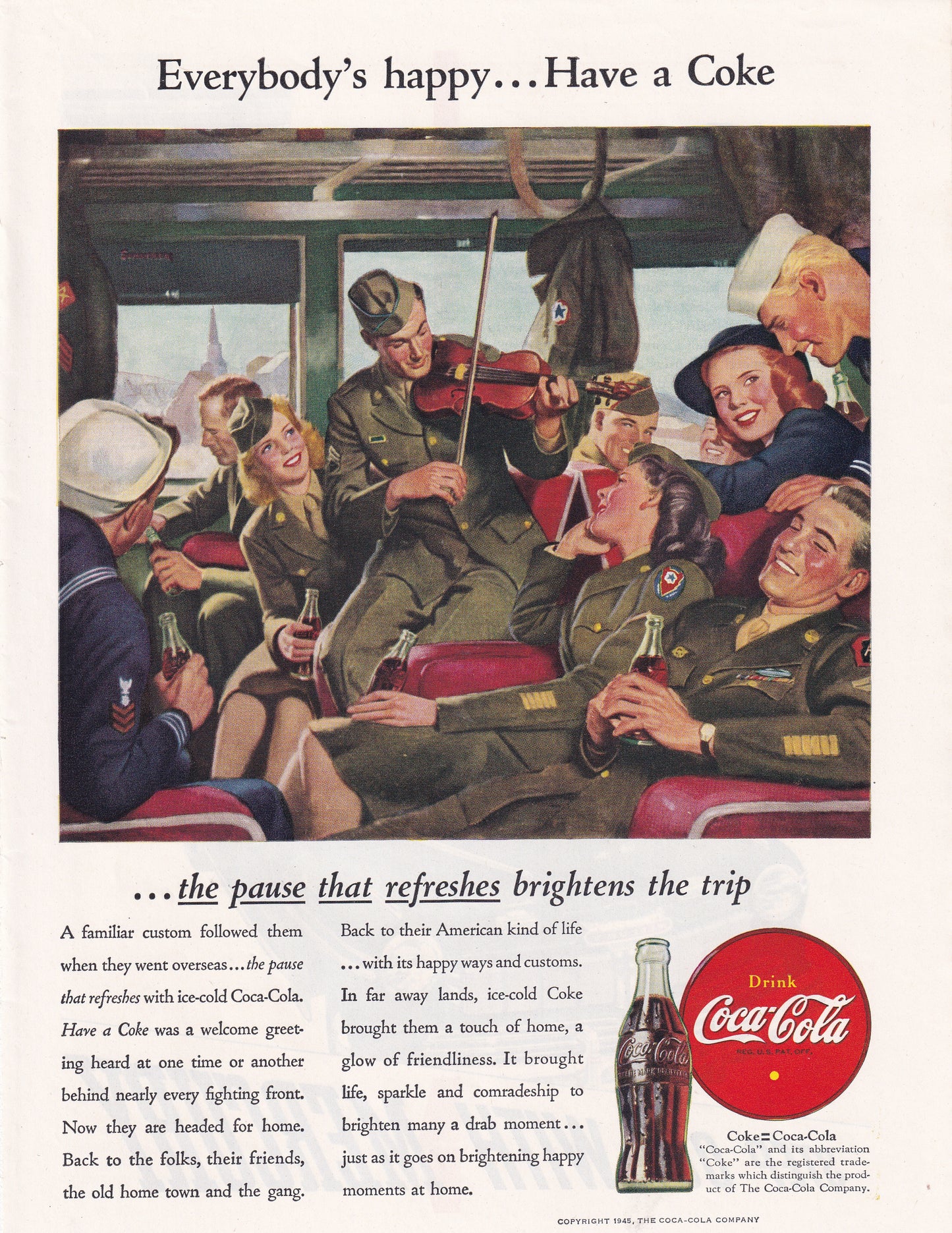 1946 Coca-Cola Coke Original Vintage Ad - Rare Americana Time Capsule