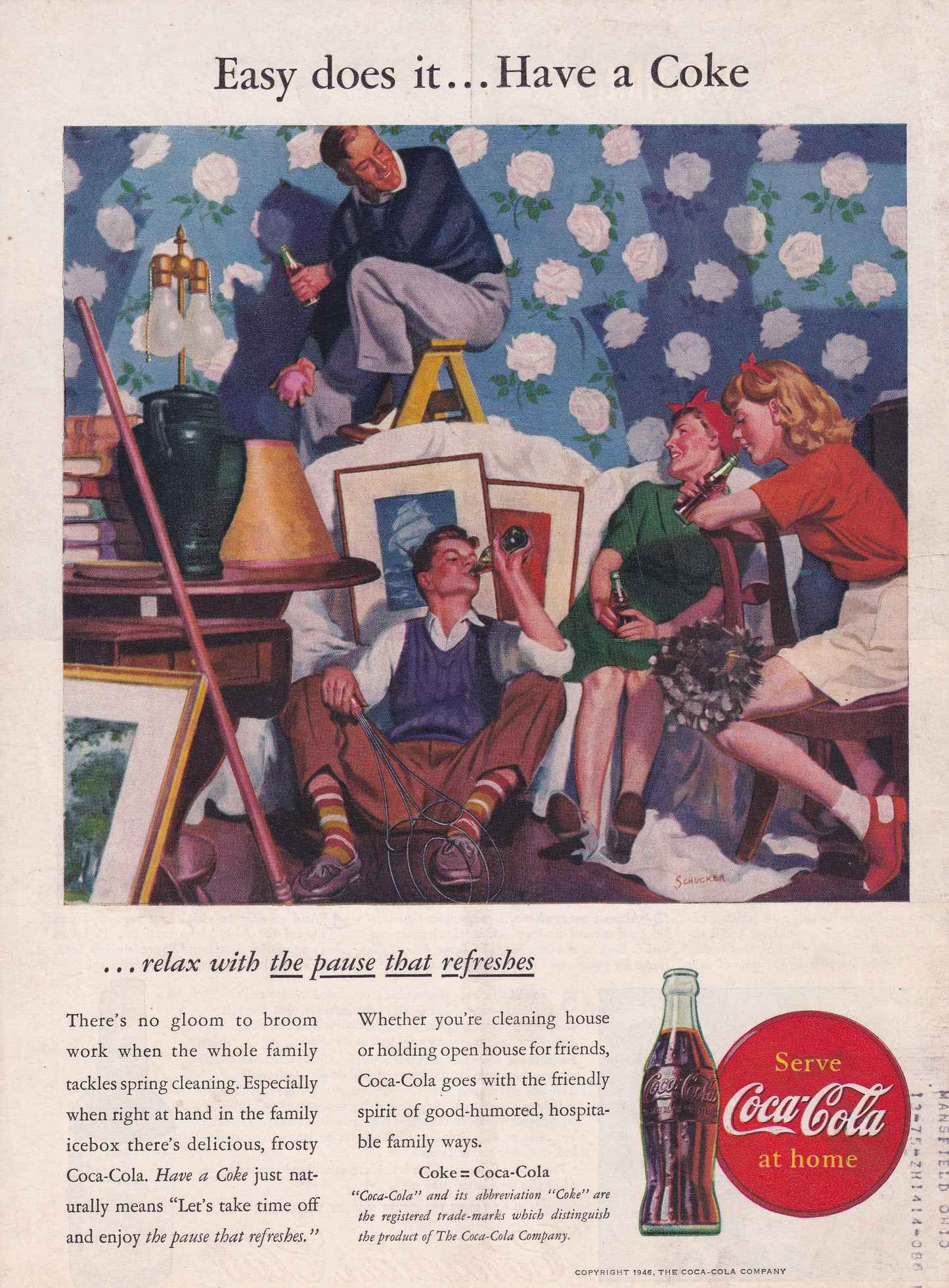 1946 Coca-Cola Coke Original Vintage Ad - Rare Americana Time Capsule
