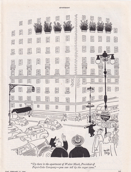 1946  Original Vintage Pepsi Co. Cola Soda Ad - Rare Americana Time Capsule