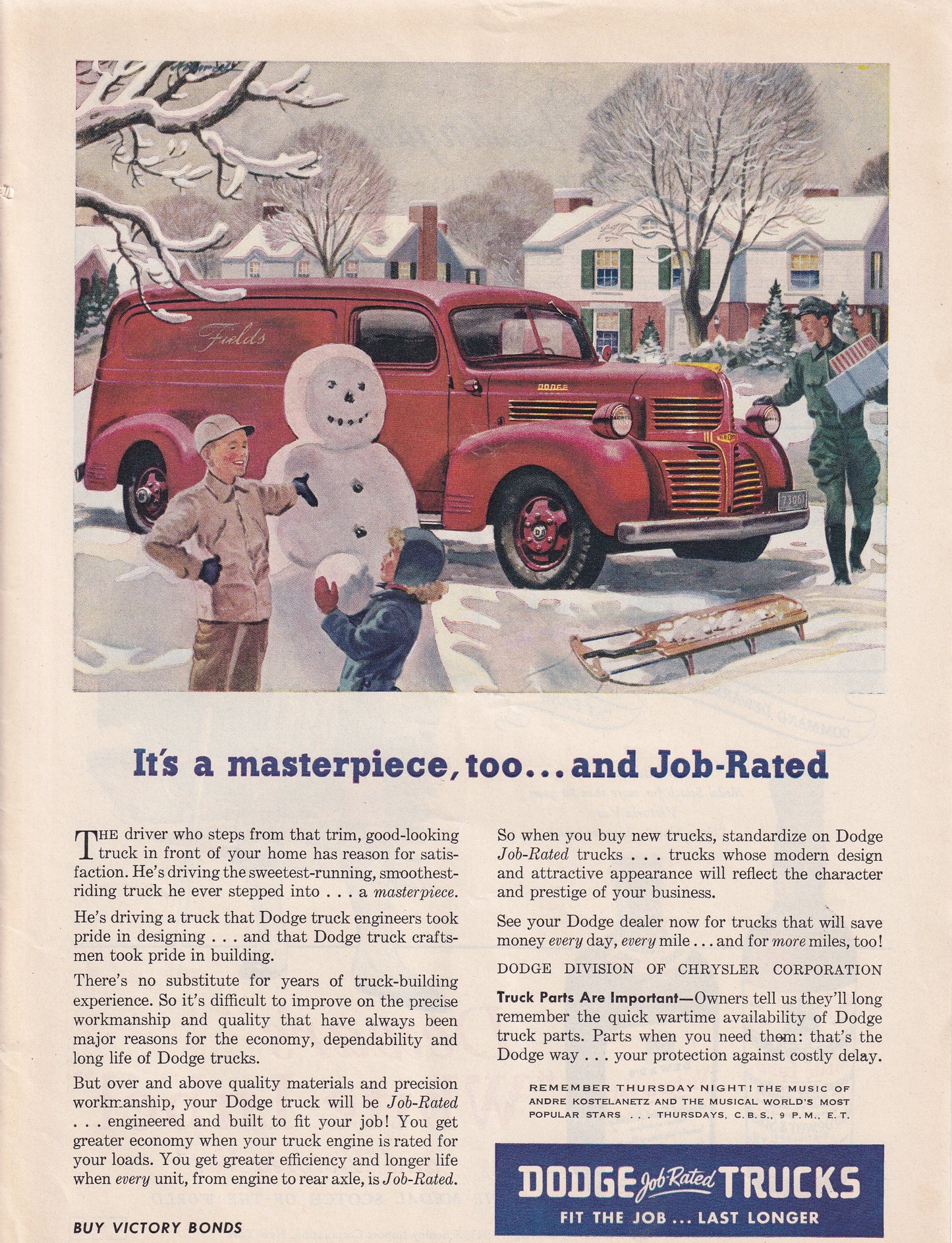 1946 Original Vintage Dodge Automobile Ad - Rare Americana Time Capsule