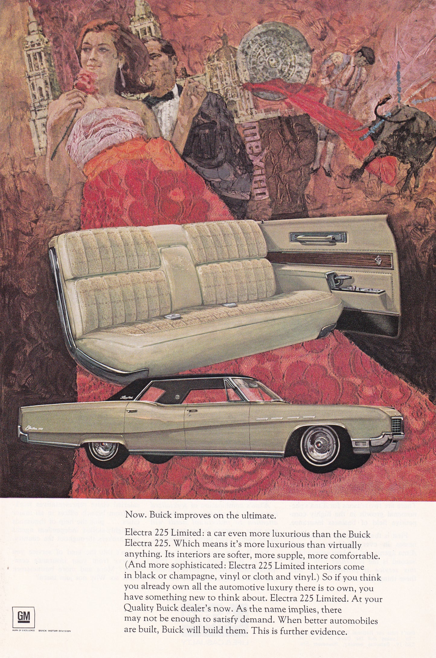 1966 Original Vintage Magazine Ad - Buick Electra 225 Limited